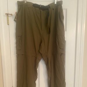 New with tags adult Boy Scout pants.  Legs unzip to be worn as shorts